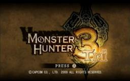 Monster Hunter Tri Title Screen